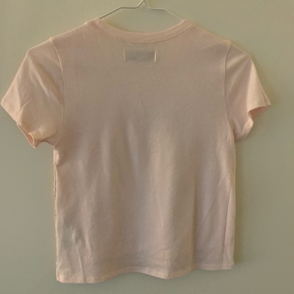 Abercrombie Girls T-Shirt Pink Lace Sz XS 8 - Picture 6 of 8